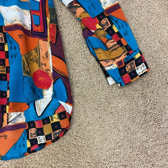 Funky Retro Patterned Blouse - Picture 5 of 5